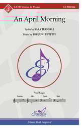 An April Morning SATB choral sheet music cover